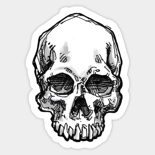 Skull Sticker by enoogs